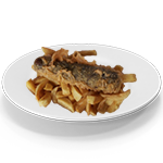 4pcs Black Pudding Fritters 